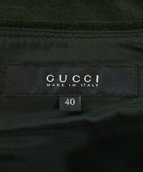 GUCCI（グッチ）ひざ丈スカート 緑 サイズ:40(M位) レディース/2200715559086