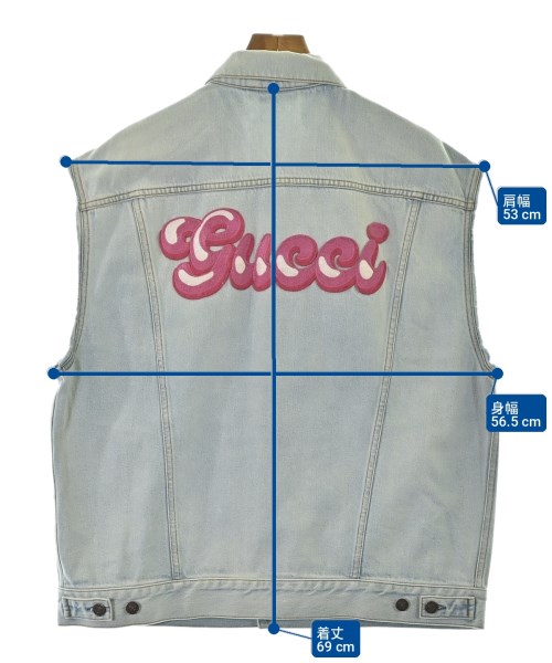 GUCCI（グッチ）デニムジャケット 青 サイズ:46(M位) メンズ/2200716151036