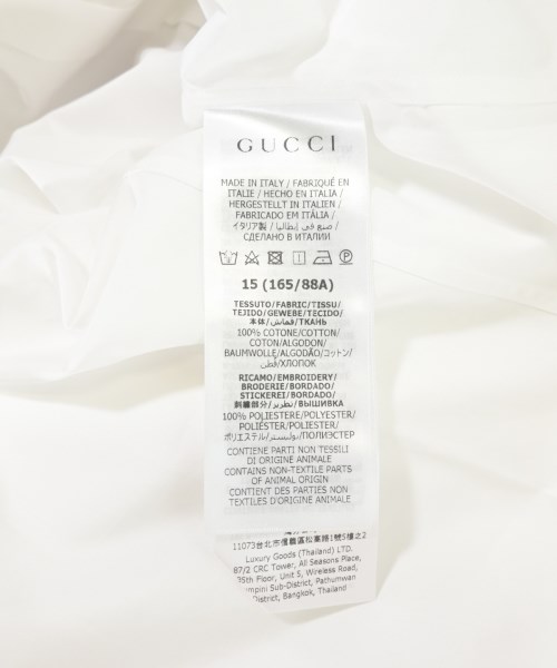 GUCCI（グッチ）ドレスシャツ 白 サイズ:38(S位) メンズ/2200716420033