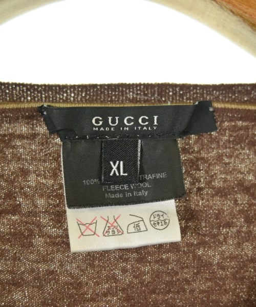 GUCCI（グッチ）カーディガン 茶 サイズ:XL メンズ/2200716784012