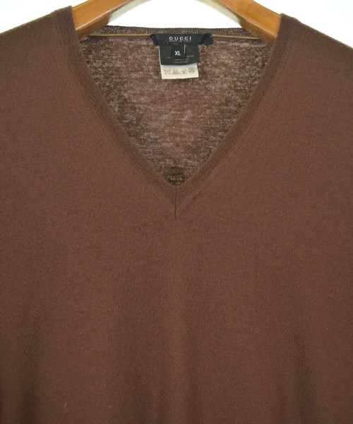 GUCCI（グッチ）カーディガン 茶 サイズ:XL メンズ/2200716784012