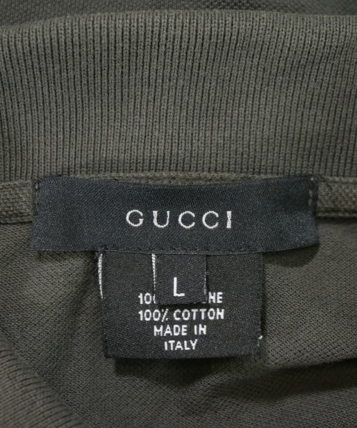 GUCCI（グッチ）ポロシャツ カーキ サイズ:L メンズ/2200717115099
