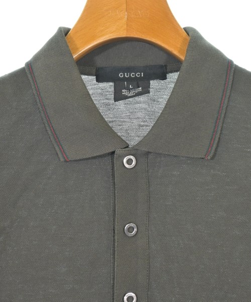 GUCCI（グッチ）ポロシャツ カーキ サイズ:L メンズ/2200717115099