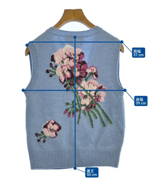 GUCCI（グッチ）ベスト/ノースリーブ 青 サイズ:S レディース/2200714225074