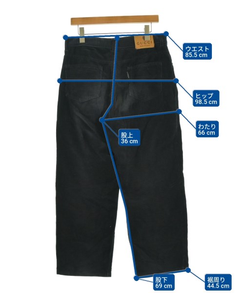 GUCCI（グッチ）チノパン 黒 サイズ:52(XXL位) メンズ/2200718274252
