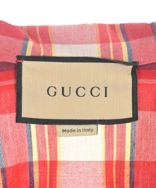 GUCCI（グッチ）カジュアルシャツ 赤 サイズ:44(XXL位) メンズ/2200718598204