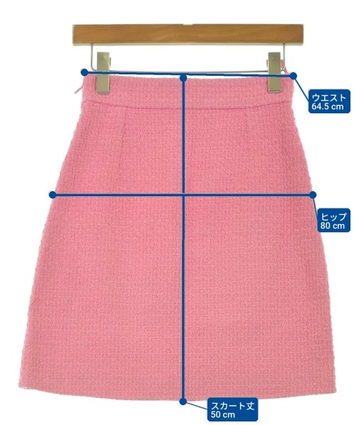 GUCCI（グッチ）ひざ丈スカート ピンク サイズ:38(S位) レディース/2200719667121