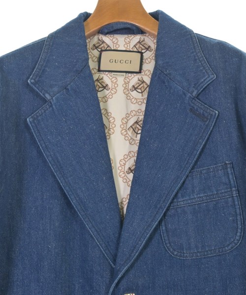 GUCCI（グッチ）テーラードジャケット 青 サイズ:52(XXL位) メンズ/2200644380027