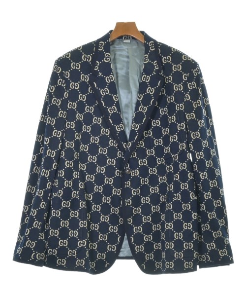 GUCCI(グッチ)テーラードジャケット 紺 サイズ:64(XXL位)/2200644380034