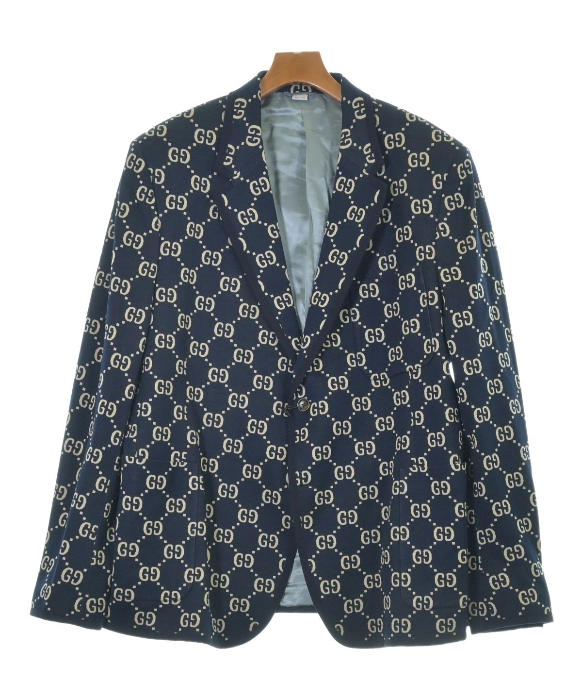 GUCCI（グッチ）テーラードジャケット 紺 サイズ:64(XXL位) メンズ