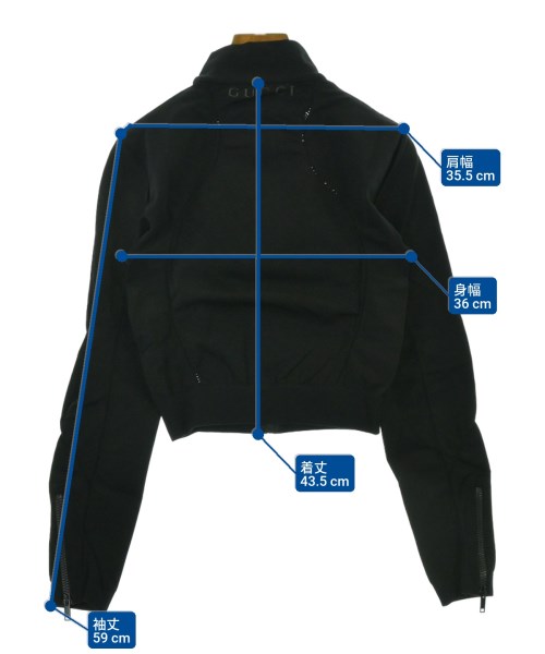 GUCCI（グッチ）スウェット 黒 サイズ:M レディース/2200644380102