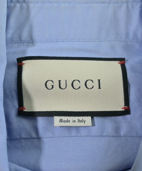 GUCCI（グッチ）ドレスシャツ 青 サイズ:43(XXL位) メンズ/2200634044113