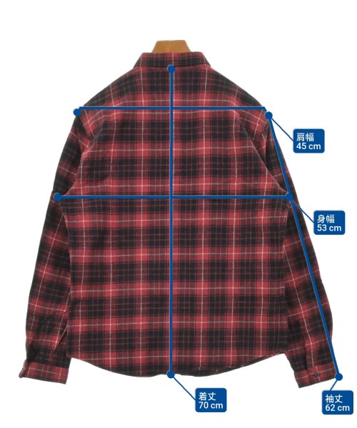 GUCCI（グッチ）カジュアルシャツ 赤 サイズ:42(XS位) メンズ/2200645622072