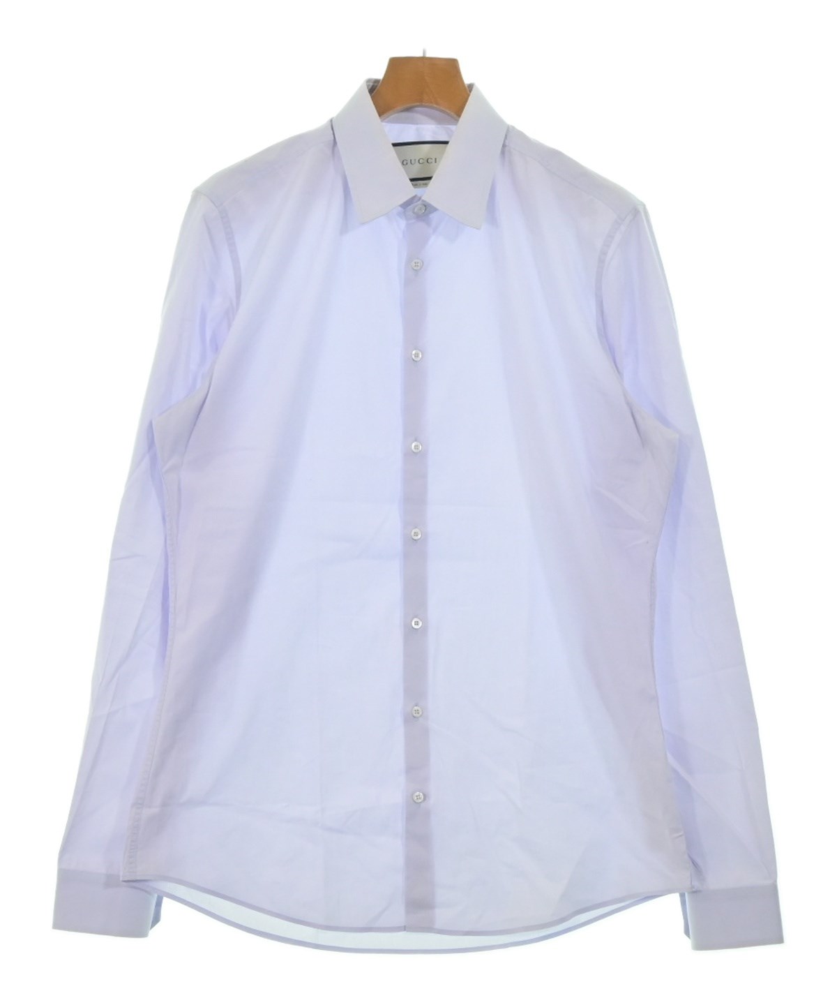 GUCCI グッチ カジュアルシャツ メンズ 【古着】【中古】 GUCCI（グッチ）カジュアルシャツ 青 サイズ:42(XS位) メンズ