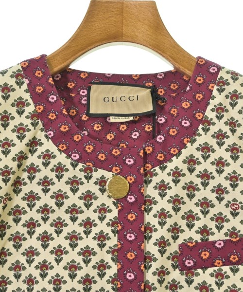 GUCCI（グッチ）ノーカラージャケット 白 サイズ:38(S位) レディース/2200646041025