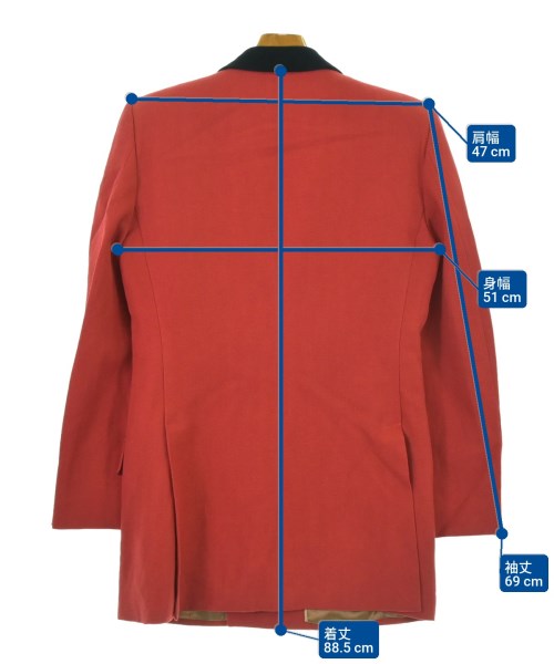 GUCCI（グッチ）テーラードジャケット 赤 サイズ:46(M位) メンズ/2200646041056