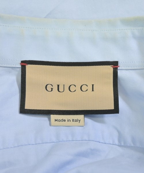 GUCCI（グッチ）カジュアルシャツ 青 サイズ:16(L位) メンズ/2200646160139