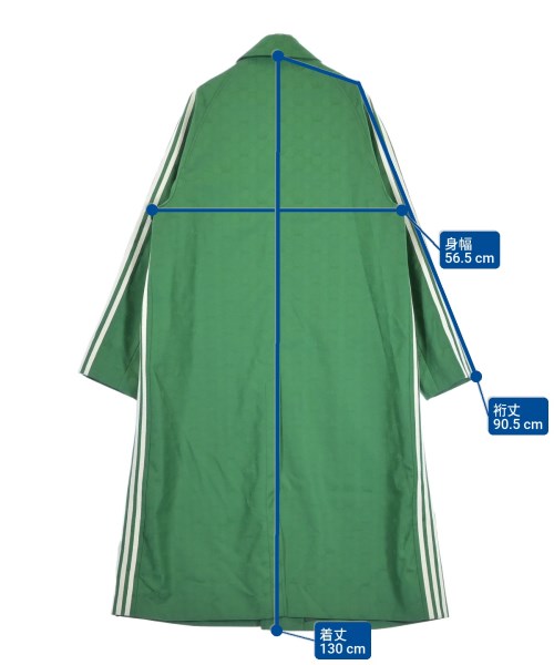 GUCCI（グッチ）ステンカラーコート 緑 サイズ:46(M位) メンズ/2200636461017