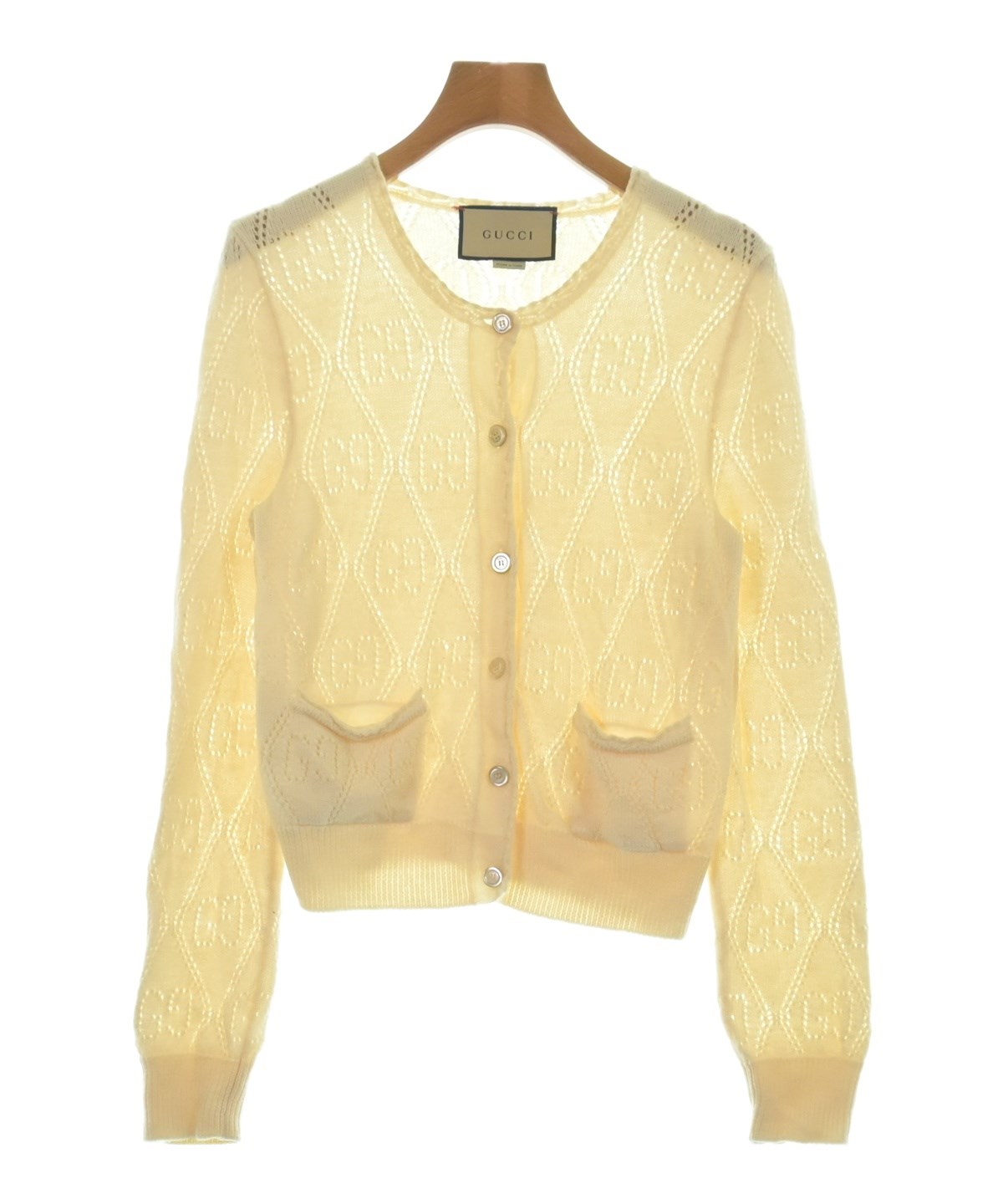 GUCCI（グッチ）カーディガン 白 サイズ:XS レディース/2200646997018
