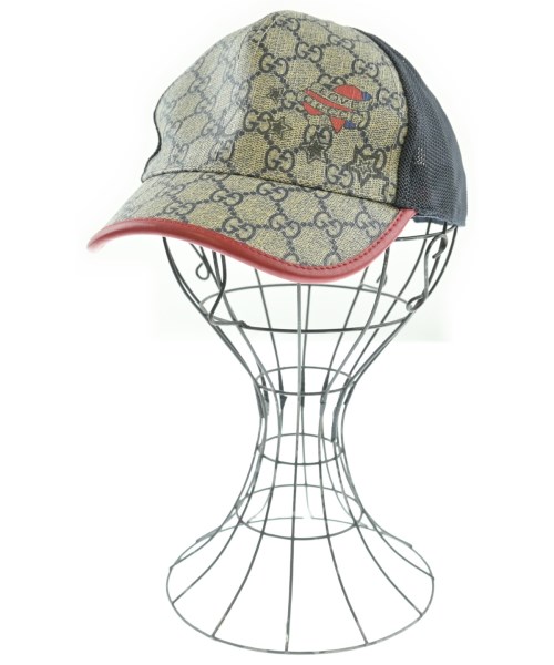 GUCCI(グッチ)ニットキャップ・ビーニー グレー サイズ:M/2200648395034