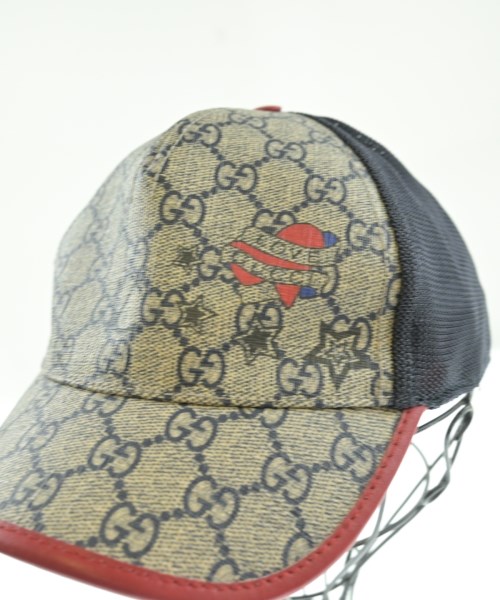 GUCCI（グッチ）ニットキャップ・ビーニー グレー サイズ:M レディース/2200648395034