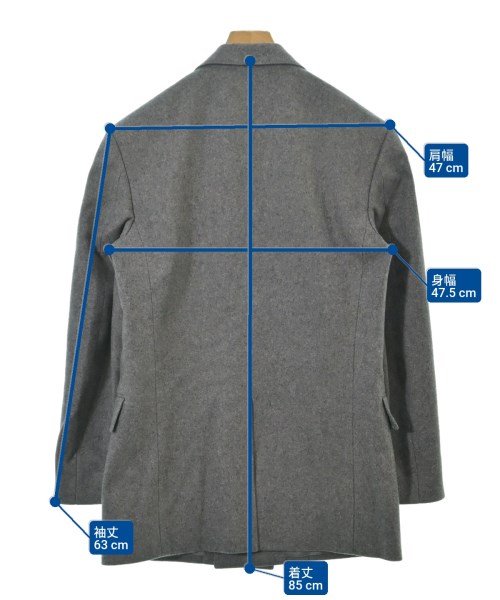 GUCCI（グッチ）チェスターコート グレー サイズ:48(L位) メンズ/2200648933014