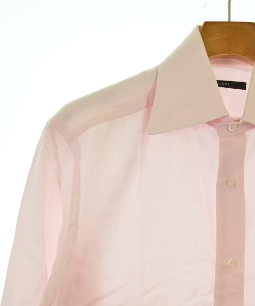 GUCCI（グッチ）ドレスシャツ ピンク サイズ:40(L位) メンズ/2200650105058