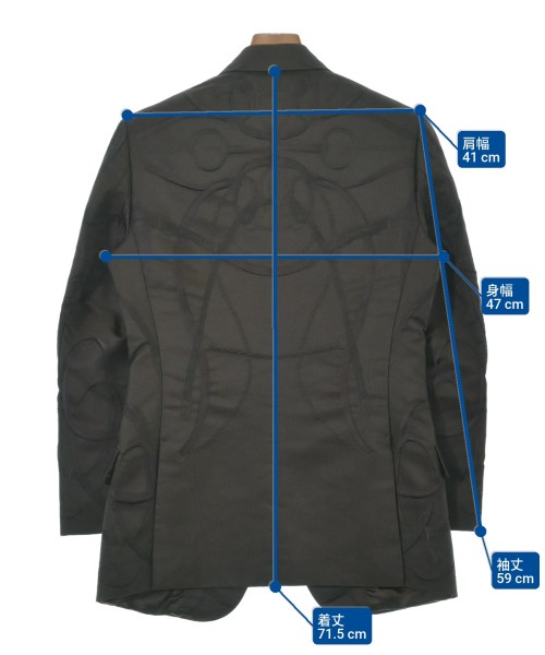 GUCCI（グッチ）テーラードジャケット 茶 サイズ:46(M位) メンズ/2200650956162