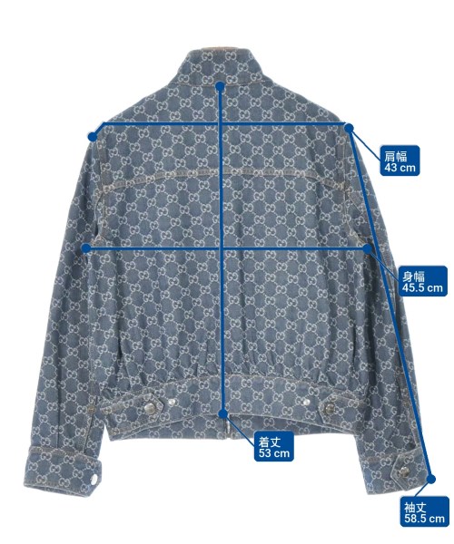 GUCCI（グッチ）ブルゾン 青 サイズ:40(M位) レディース/2200651103015