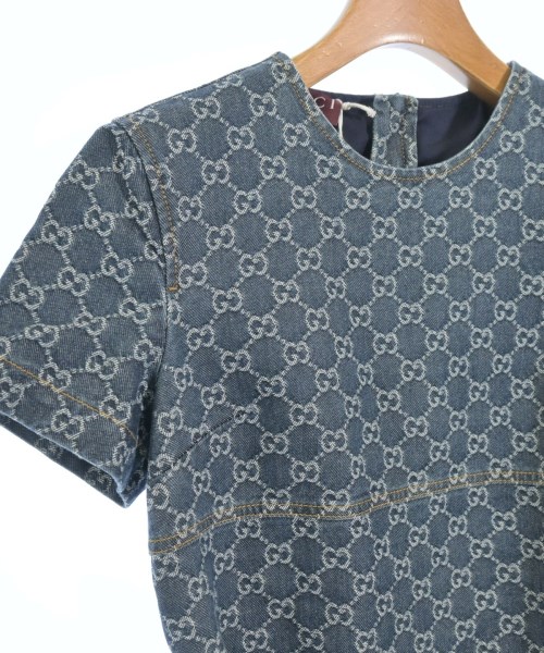 GUCCI（グッチ）ワンピース 青 サイズ:38(S位) レディース/2200651103022