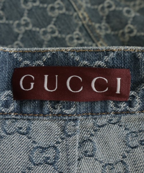 GUCCI（グッチ）ひざ丈スカート 青 サイズ:38(S位) レディース/2200651103046