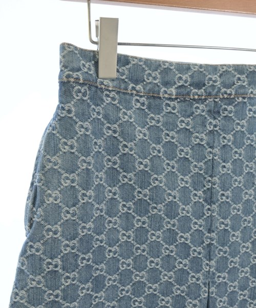 GUCCI（グッチ）ひざ丈スカート 青 サイズ:38(S位) レディース/2200651103046