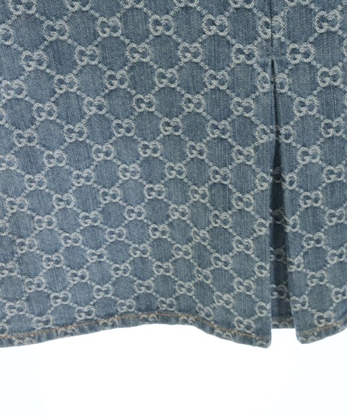 GUCCI（グッチ）ひざ丈スカート 青 サイズ:38(S位) レディース/2200651103046