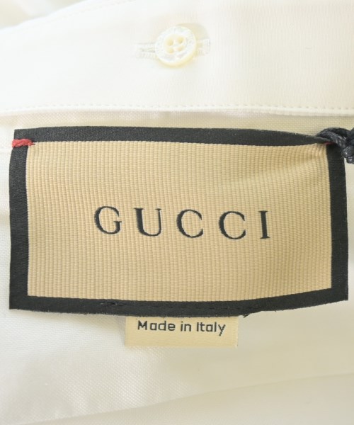 GUCCI（グッチ）ドレスシャツ 白 サイズ:15(M位) メンズ/2200651103060