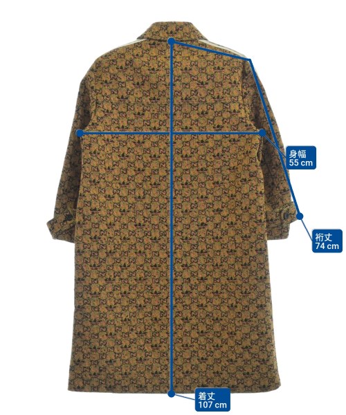 GUCCI（グッチ）ステンカラーコート オレンジ サイズ:40(M位) レディース/2200651204026