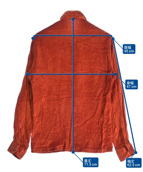 GUCCI（グッチ）カジュアルシャツ オレンジ サイズ:39(M位) メンズ/2200645035094