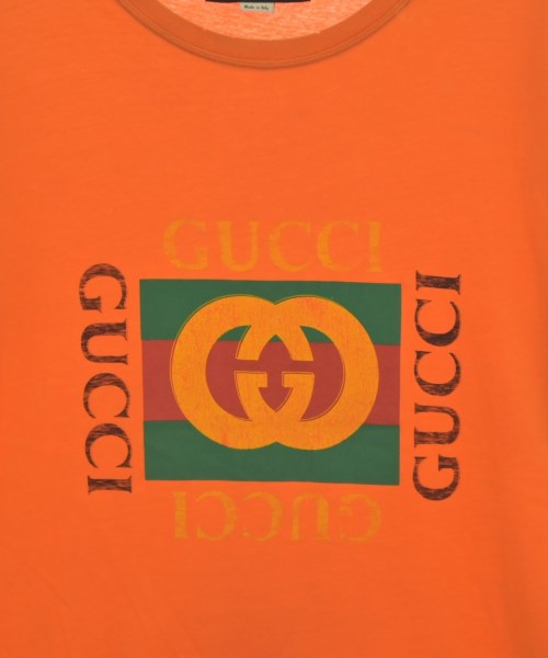 GUCCI（グッチ）Tシャツ・カットソー オレンジ サイズ:M メンズ/2200651967075