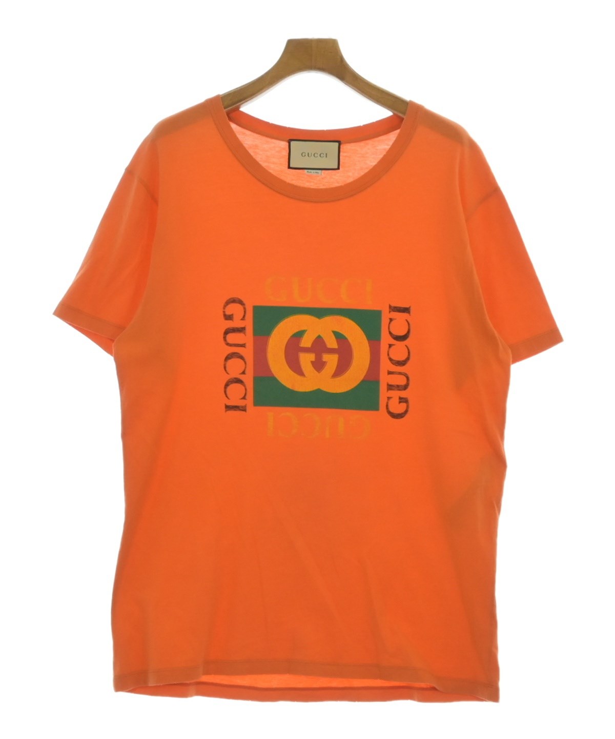 GUCCI（グッチ）Tシャツ・カットソー オレンジ サイズ:M メンズ