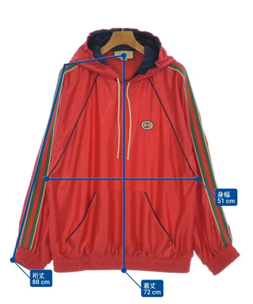 GUCCI（グッチ）パーカー 赤 サイズ:M メンズ/2200652452389