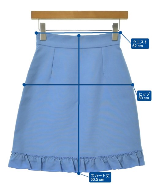 GUCCI（グッチ）ミニスカート 青 サイズ:36(XS位) レディース/2200652112030