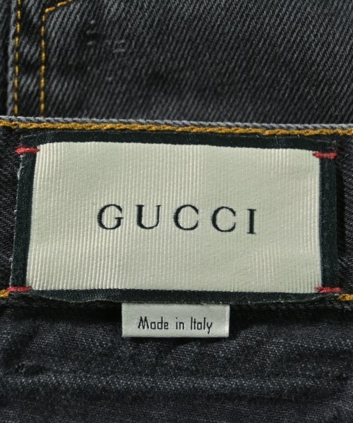 GUCCI（グッチ）デニムパンツ 黒 サイズ:34(XXL位) レディース/2200652112092