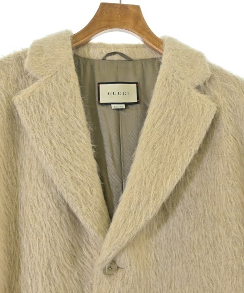 GUCCI（グッチ）チェスターコート ベージュ サイズ:48(L位) メンズ/2200652612110