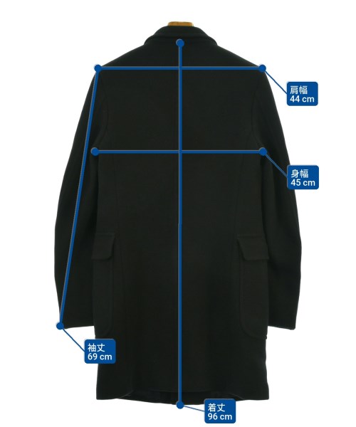 GUCCI（グッチ）チェスターコート 黒 サイズ:44(S位) メンズ/2200654511015