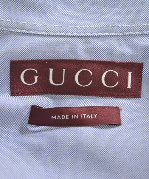 GUCCI（グッチ）ドレスシャツ 青 サイズ:15(S位) メンズ/2200700894055