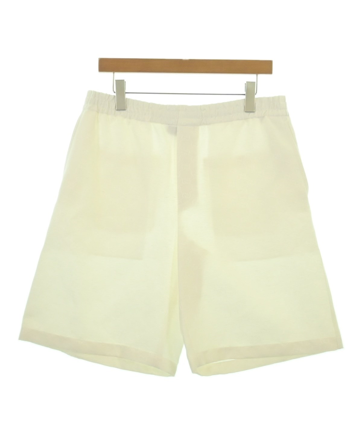 【新品タグ付き】GUCCI アイボリー チェック柄 ショートパンツ GUCCI（グッチ）ショートパンツ 白 サイズ:48(L位) メンズ