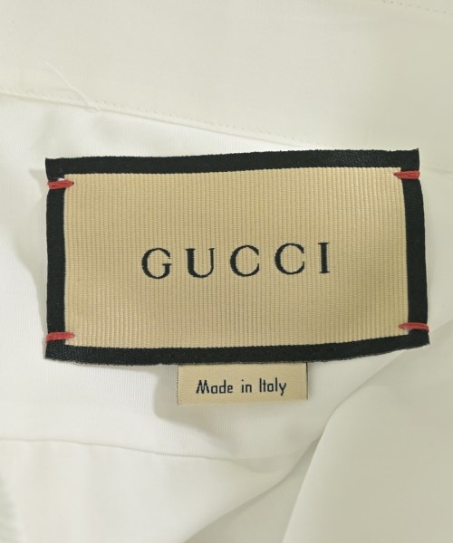 GUCCI（グッチ）ドレスシャツ 白 サイズ:15(S位) メンズ/2200700894277