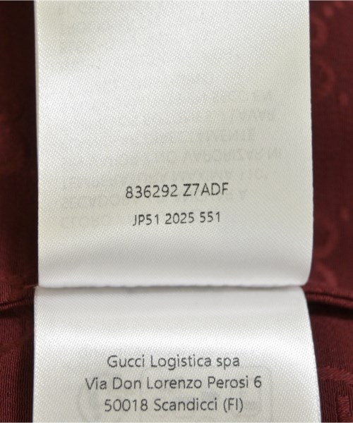GUCCI（グッチ）ブラウス 赤 サイズ:36(XS位) レディース/2200700894475
