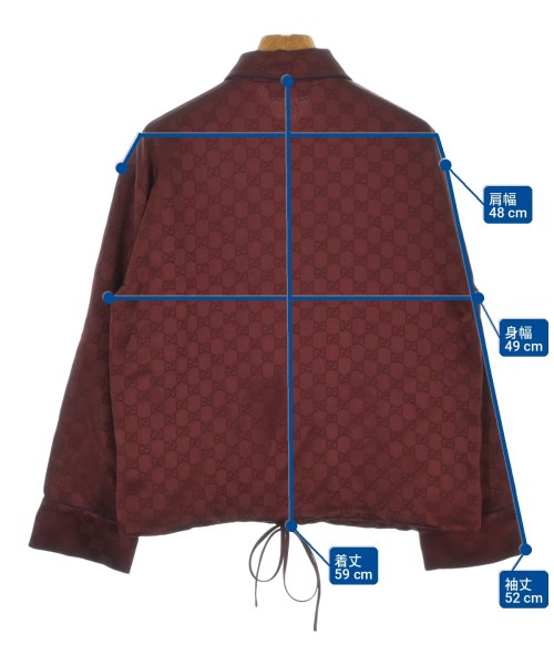 GUCCI（グッチ）ブラウス 赤 サイズ:36(XS位) レディース/2200700894475
