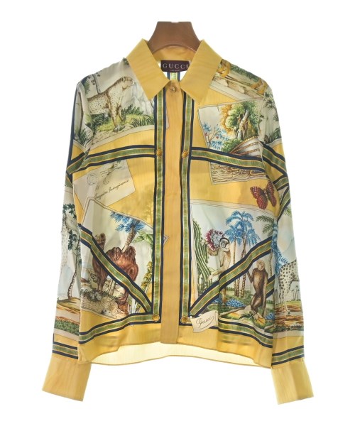 GUCCI(グッチ)ブラウス 黄 サイズ:38(S位)/2200702611049