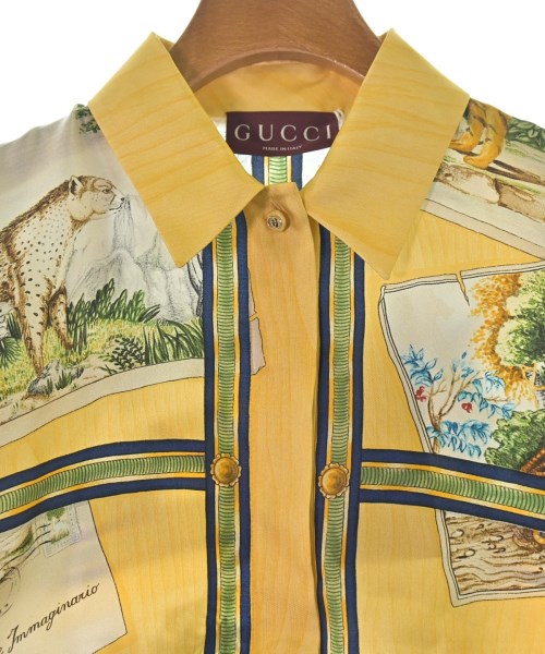 GUCCI（グッチ）ブラウス 黄 サイズ:38(S位) レディース/2200702611049